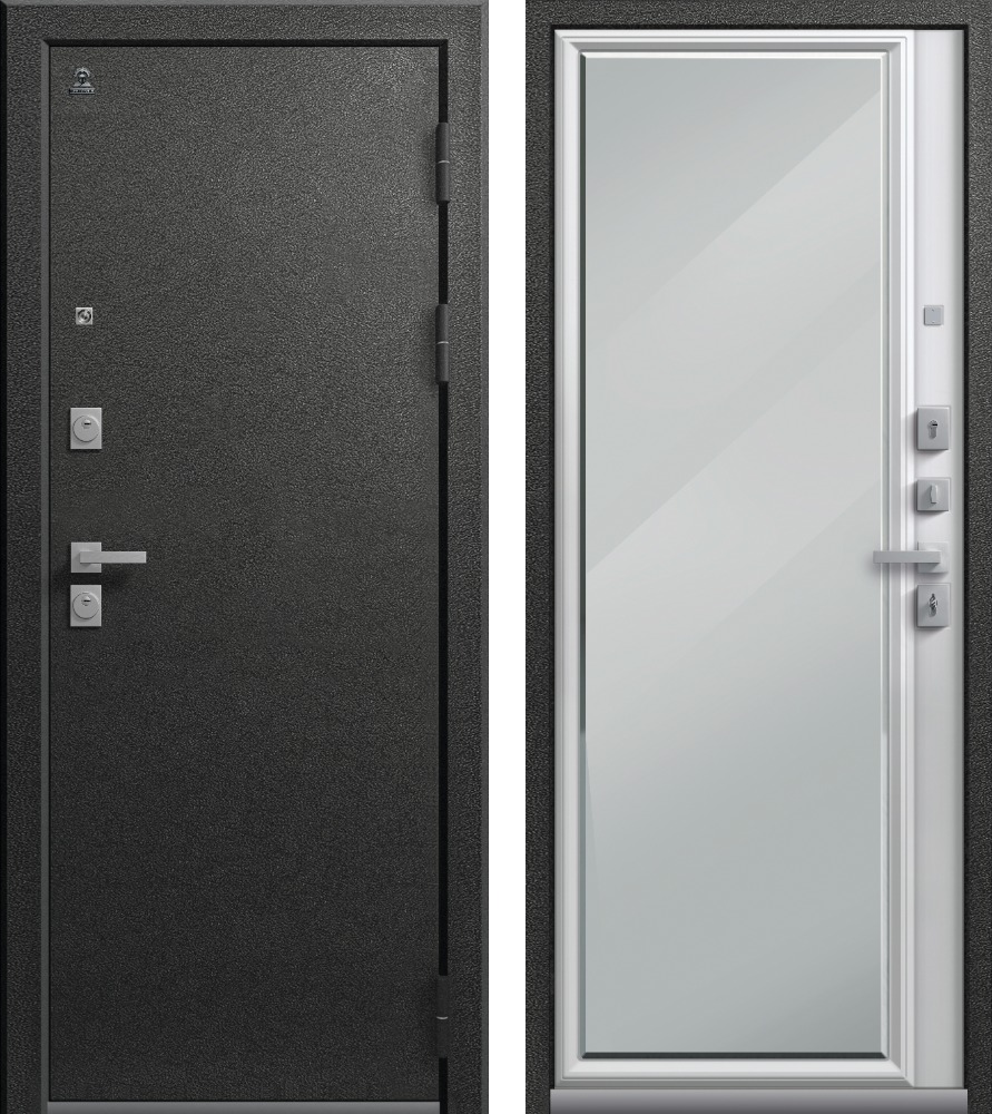 LUX-1 (нестандарт) Графит муар / Кашемир белый, Кашемир графит