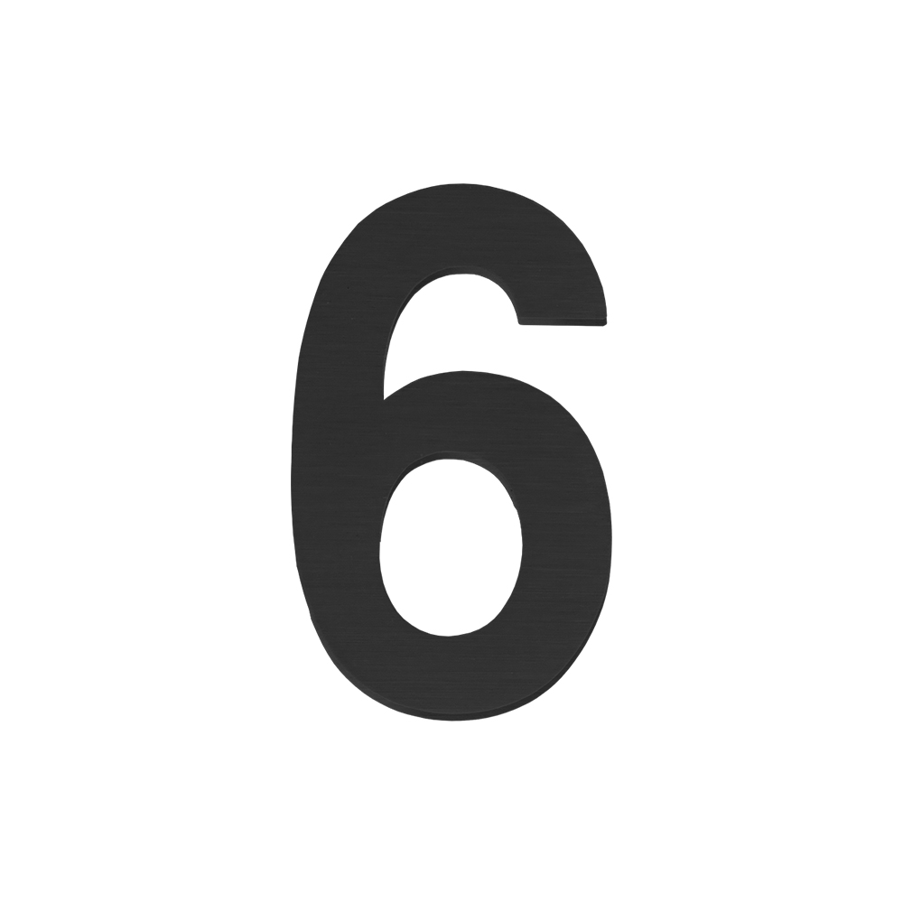 Цифра Fuaro (Фуаро) "3" самоклеящаяся SS304 (50х30) (FUARO) BL черный