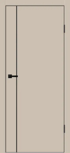 VellDoris Галант M1, Эмалюкс / Доломит, Кварцит, молдинг черный; кромка ABS с 4х сторон, черная